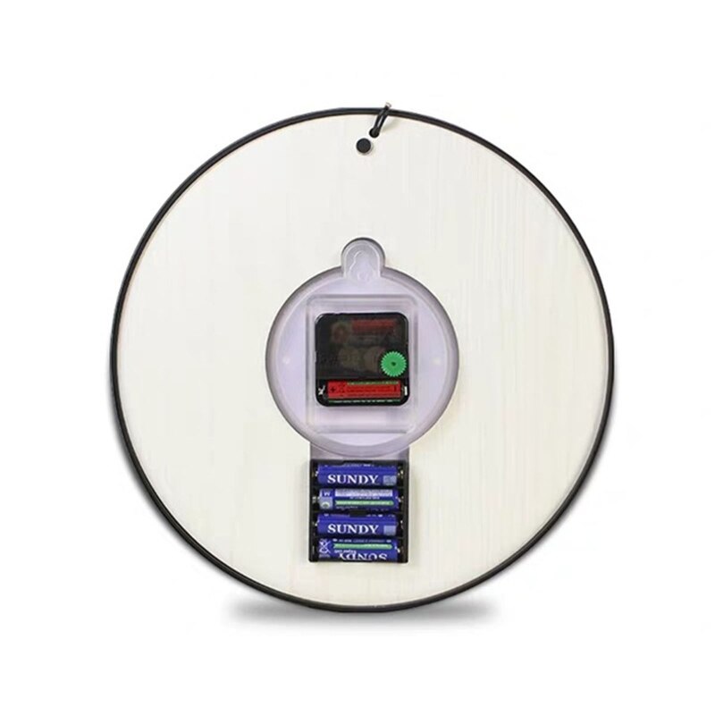 Chinese Style Wall Clock Led Glowing Intelligent Sound Control Mute Clocks