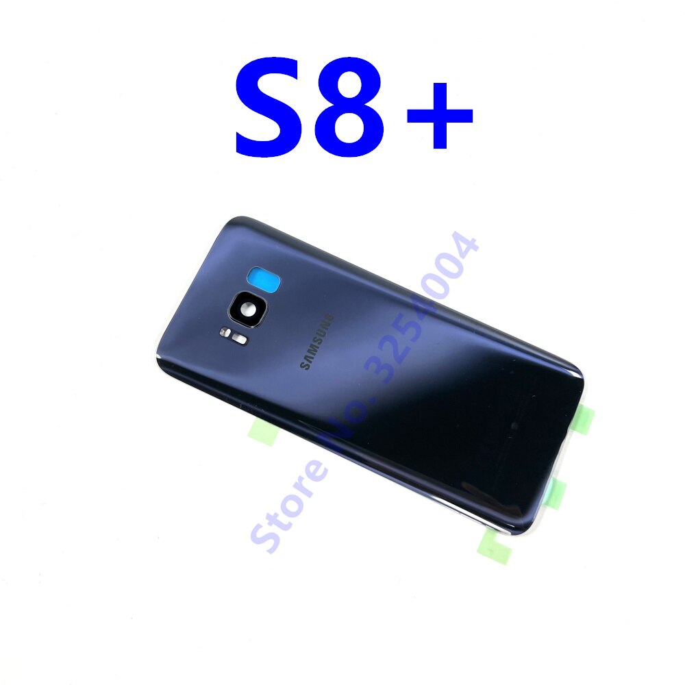 S8 vetro posteriore per Samsung Galaxy S8 G950 G950F/FD coperchio vetro batteria pannello posteriore S8 Plus S8 + G955 G955F custodia porta posteriore: S8 Plus Grey