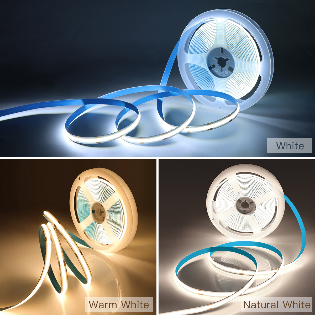 Espejo de maquillaje para baño, lente de cristal, tira de luz LED COB de 5V, alimentado por USB, interruptor regulable con Sensor táctil de tocador de pared Penetrable
