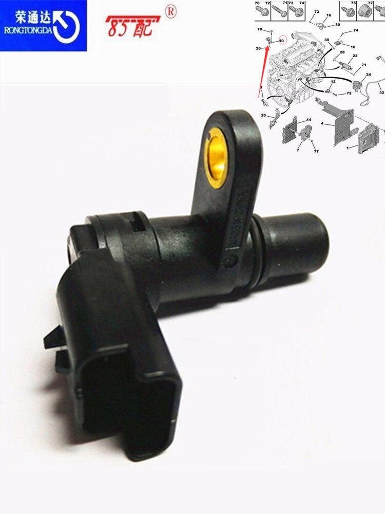 Sensor de posición del árbol de levas 13627588095/13627566052 For206207rcz