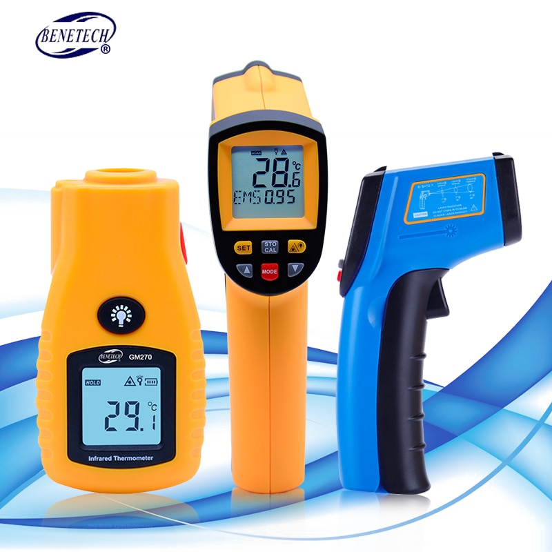 BENETECH Digital thermometer gun non contact infrared thermometer temperature gun ir thermometer industrial GM320~GM900