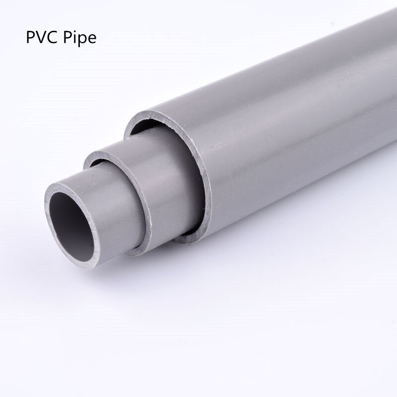 Ut diamter 20-63mm grå pvc rörlängd 50cm jordbruk trädgård bevattning akvarium akvarium vattenrör vvs rördelar