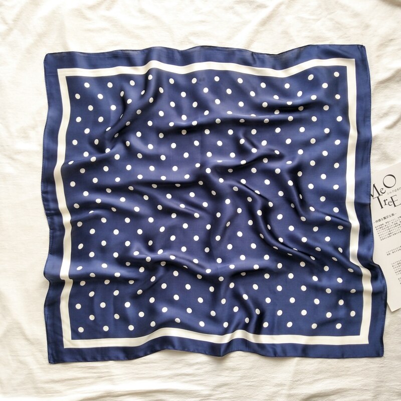 70 * 70ins Lente Zomer Sjaal Kleine Vierkante Sjaal Vrouwelijke Koreaanse Artistieke Decoratieve Polka Dot Vrouwen Halsdoek Sjaal: 8