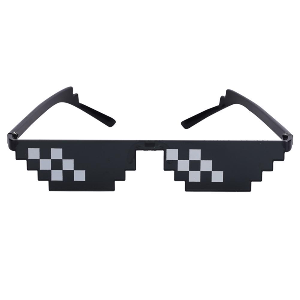 gafas de fantasía photooth Props Unisex gafas de sol hombres gafas de Thug Life con almohadilla de nariz para decoración de , boda: two  pole