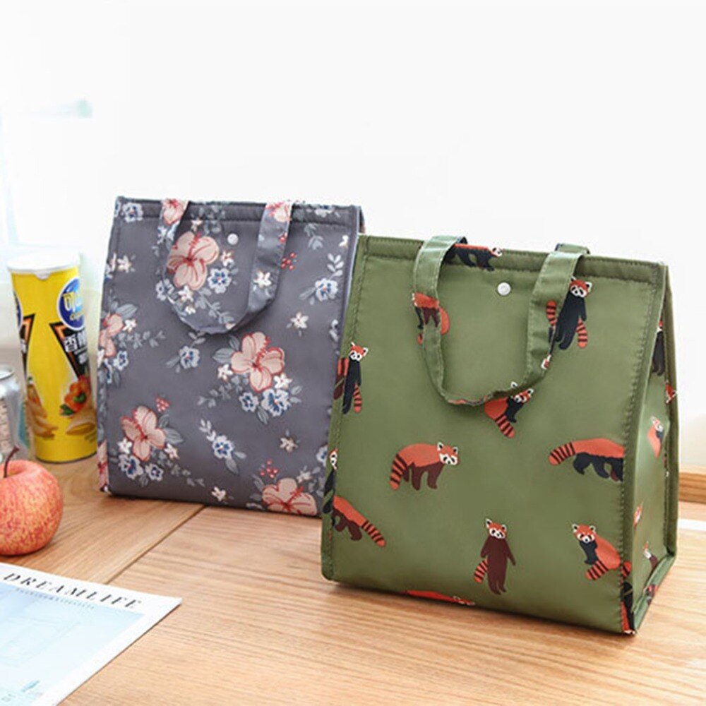 Waterdichte Speciale Thermische Isolatie Opslag Tote Draagbare Geïsoleerde Lunch Box Pouch Cooler Canvas Doek Voedsel Zak