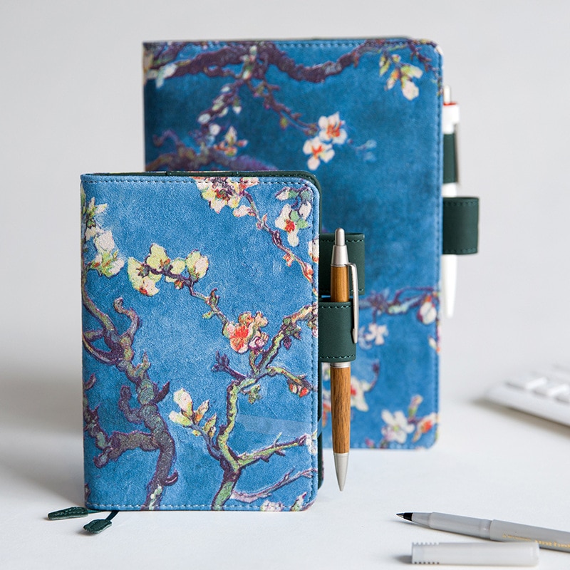 Cubierta Retro de Van Gogh para Hobonichis, cuaderno de diario A5 A6 estándar, suministros de papelería, Bloc de notas de Plan Escolar Kawaii
