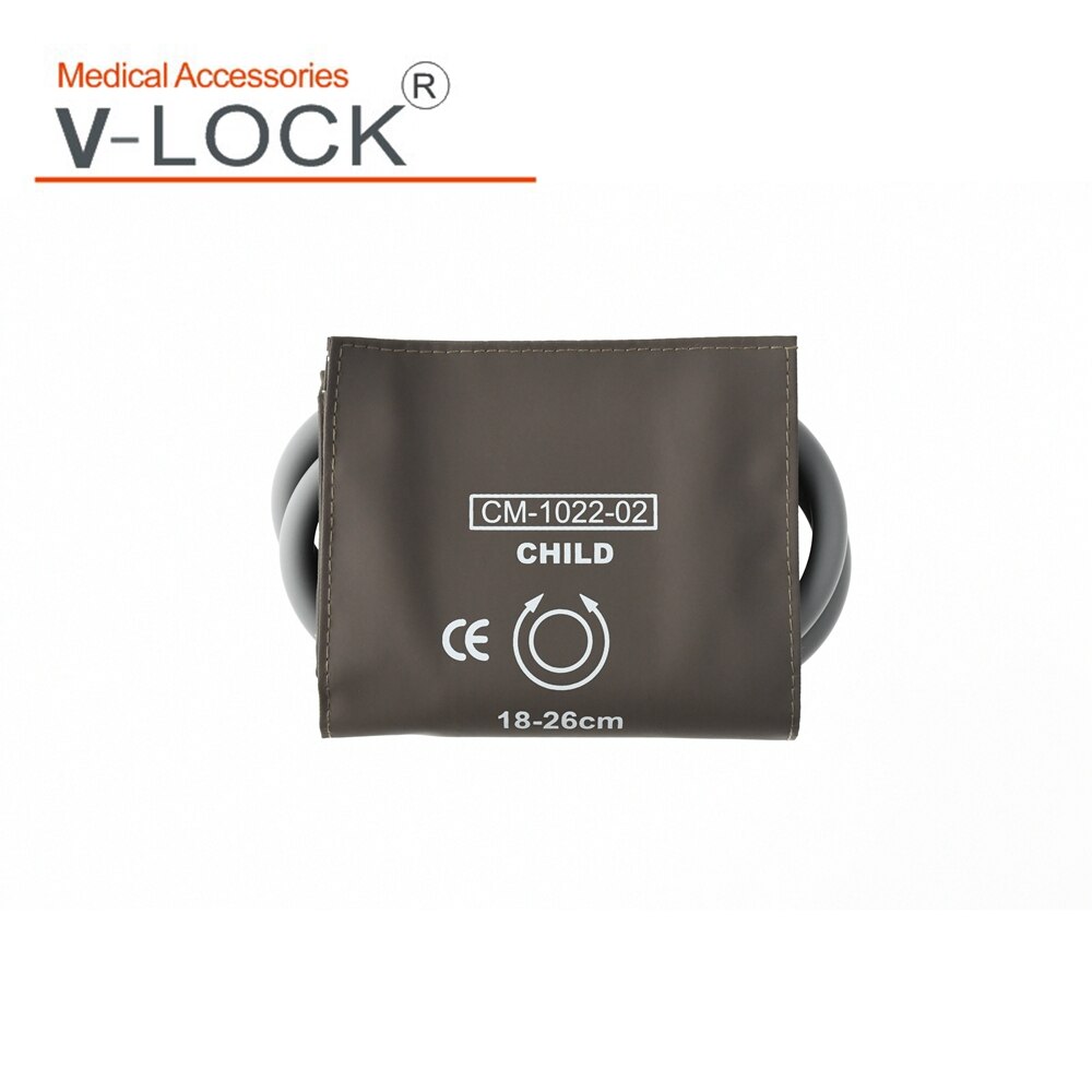 child arm blood pressure cuff with bladder Double tube imitation leather cuff