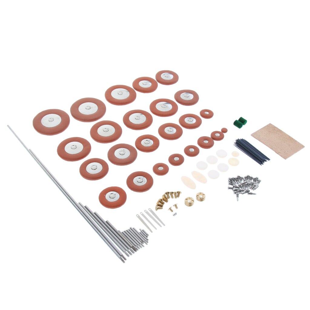 Saxophone Rollers Bolts Cork Sheet Pad Screws Sax Repair Tool Kit for Saxophone Woodwind Instrument
