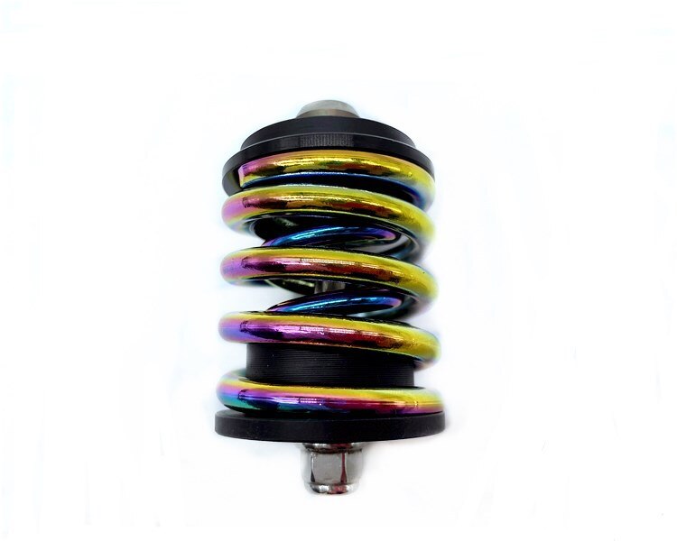 Suspensión de resorte para bicicleta, amortiguador trasero, varilla de tornillo de titanio plegable para Brompton 3Sixty: Caqui oscuro