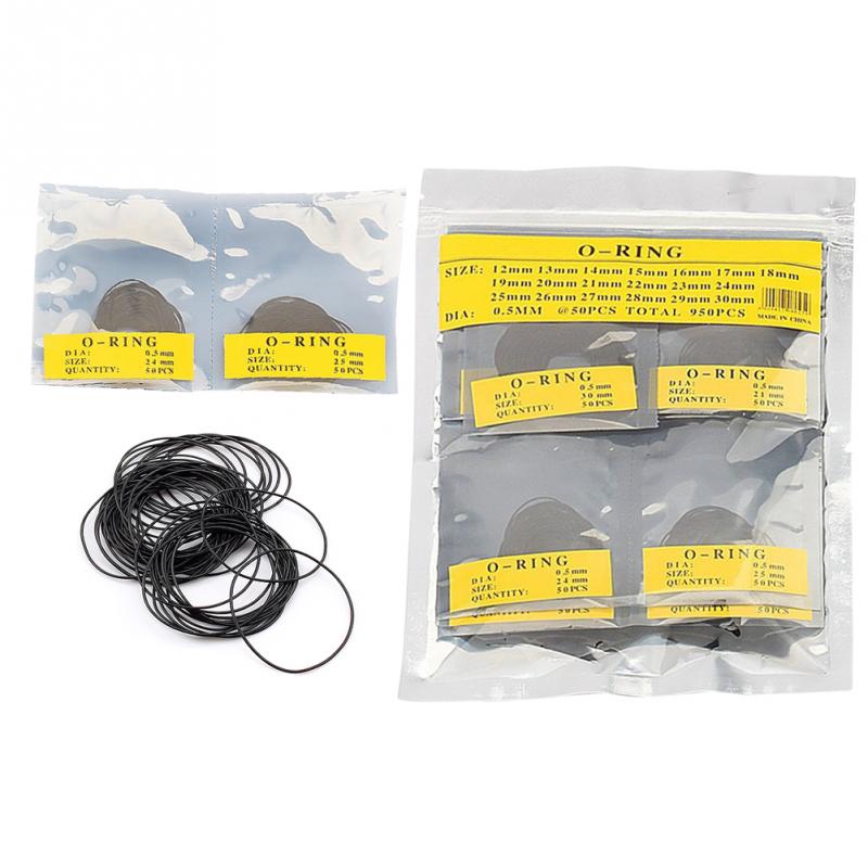 Yosoo O-Ring Set 950-teilig - Gummi Dichtungen 12-30mm