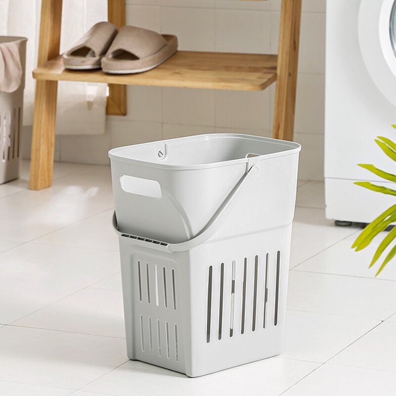 Plastic Laundry Storage Basket Portable Household Laundry Basket Clothes Toy Laundry Storage Basket Container