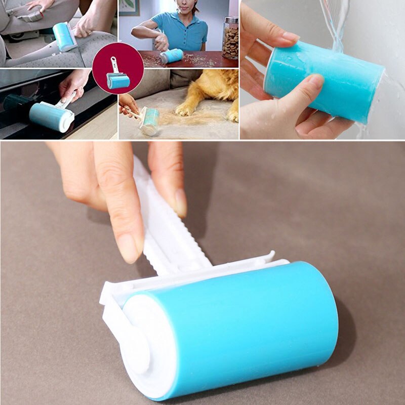 Reusable Washable Sticky Picker Set Cleaner Lint Roller Pet Hair Remover Brush