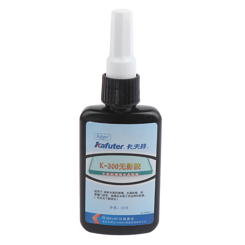 50 ml UV-Kleber aushärtender Klebstoff K-300 transparenter Kristallglas-Klebekleber