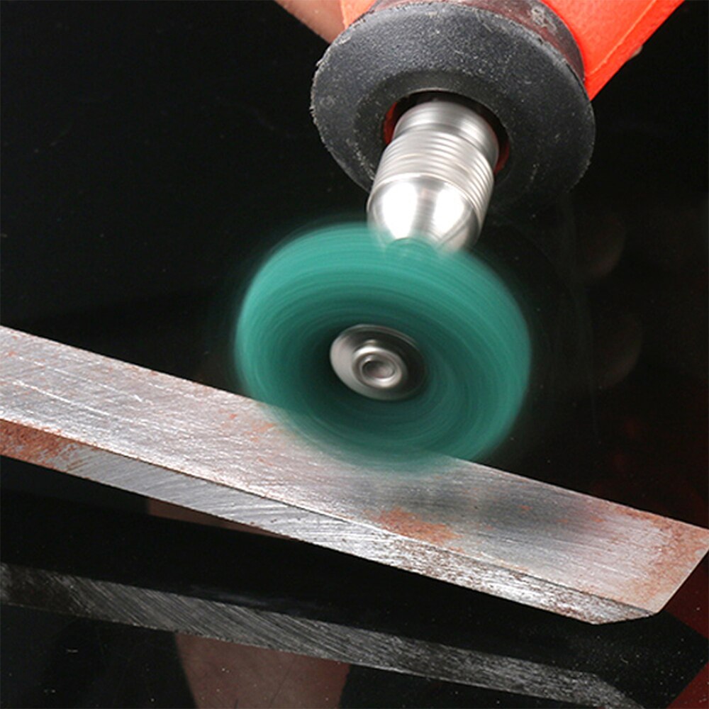 Minicepillo abrasivo de fibra de nailon, cabezal de lijado, pulidora, rueda de pulido, juego de 25mm para Dremel, 100 Uds.