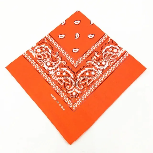 Hommes femmes bandana bandeau cowboy hommes motard sport chapeaux hip hop poignet bandeau simple face tête enveloppement écharpe: Champagne