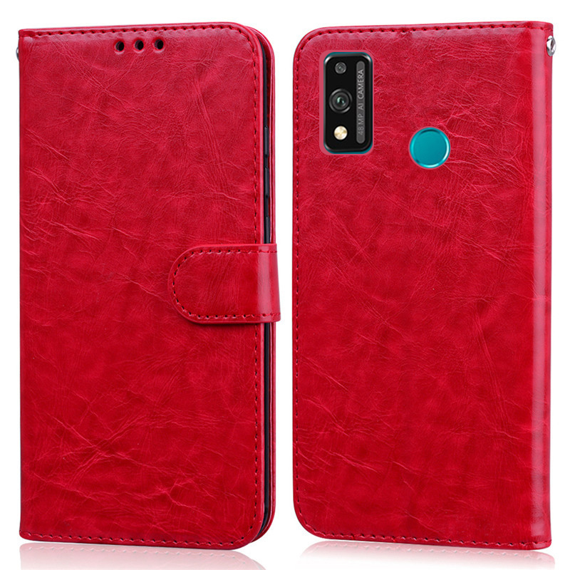 Leder fallen Für Huawei Ehre 9X Lite fallen Brieftasche kippen Telefon fallen Für Honor 9X Lite Ehre 9XLite JSN-L21 JSN-L22 JSN-L23 Abdeckung: rot
