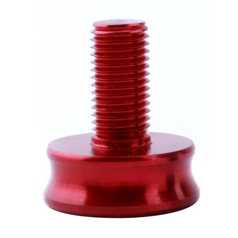 Aluminium/Staal Fiets Vierkant Gat Trapas Waterdichte Verzegelde Bouten M8 * 16Mm: Rood