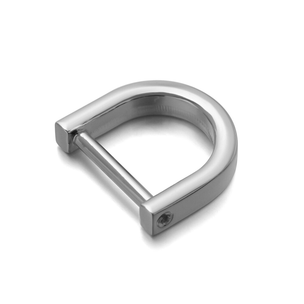 1Pc Metall Abnehmbare Offen Schraube D Ring Schnalle Schäkel Schließe für Leder Handwerk Tasche Gurt Gürtel draussen handgefertigt Zubehör: Silber- / 13mm