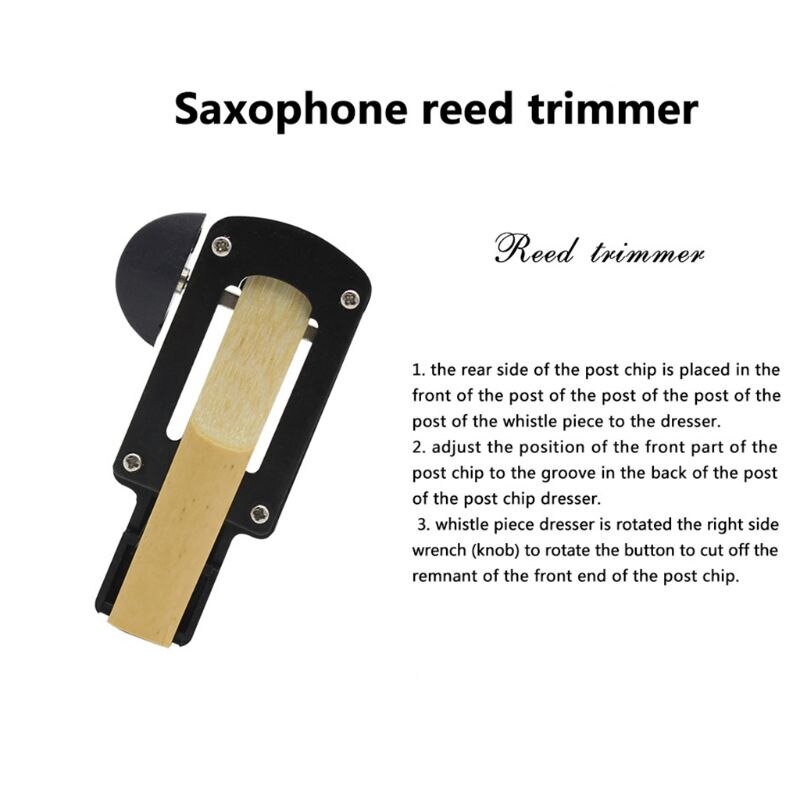 Clarinet Reed Trimmer Cutter with Sharp Blade Clean Cut Reeds Trimmer Woodwind Instruments Accessories