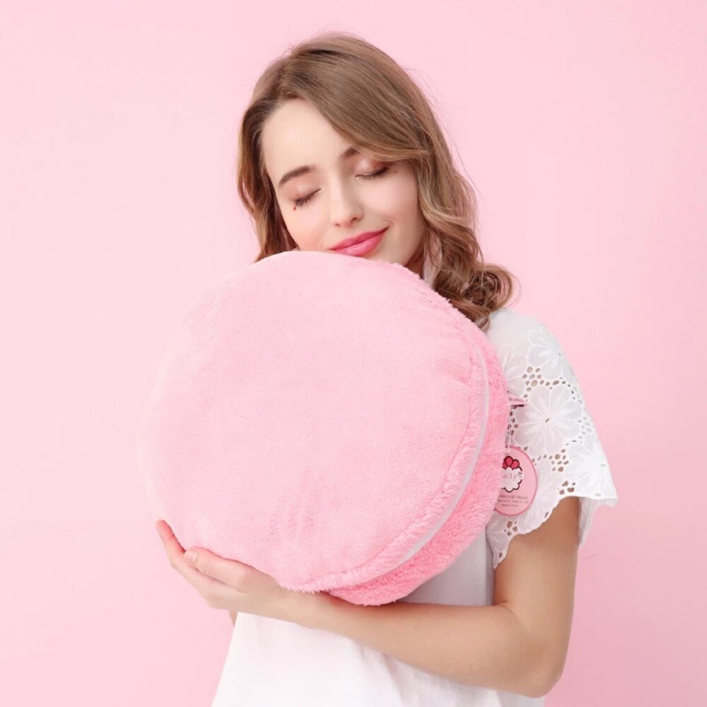 Macaron poduszka makaronik okrągły biały czerwony żółty niebieski zielony ciasteczka poduszka macaron prezent poduszka ICHIGO mleko