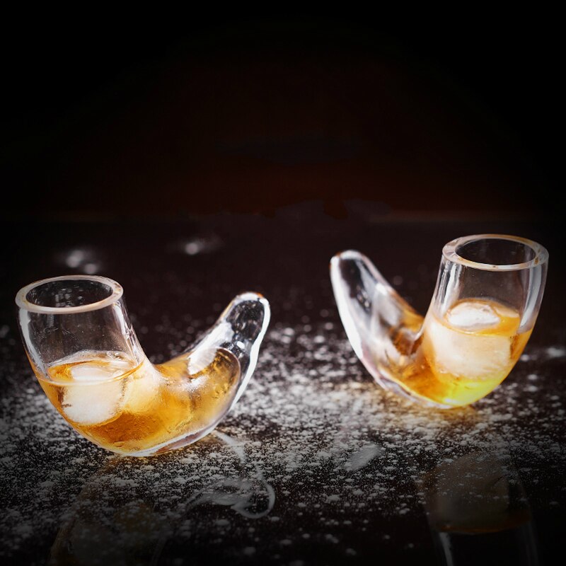 Spanien matador oksehorn dybde ladning spiritus spiritusglas skæv vodka mini vinglas tipsy cocktail drikkekop: Default Title