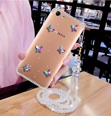 Luxury Bling Butterfly Diamond Glitter Rhinestone Phone Case For Samsung S10 S9 S8 Plus S20 Note9 8 10 Transparent soft Cover