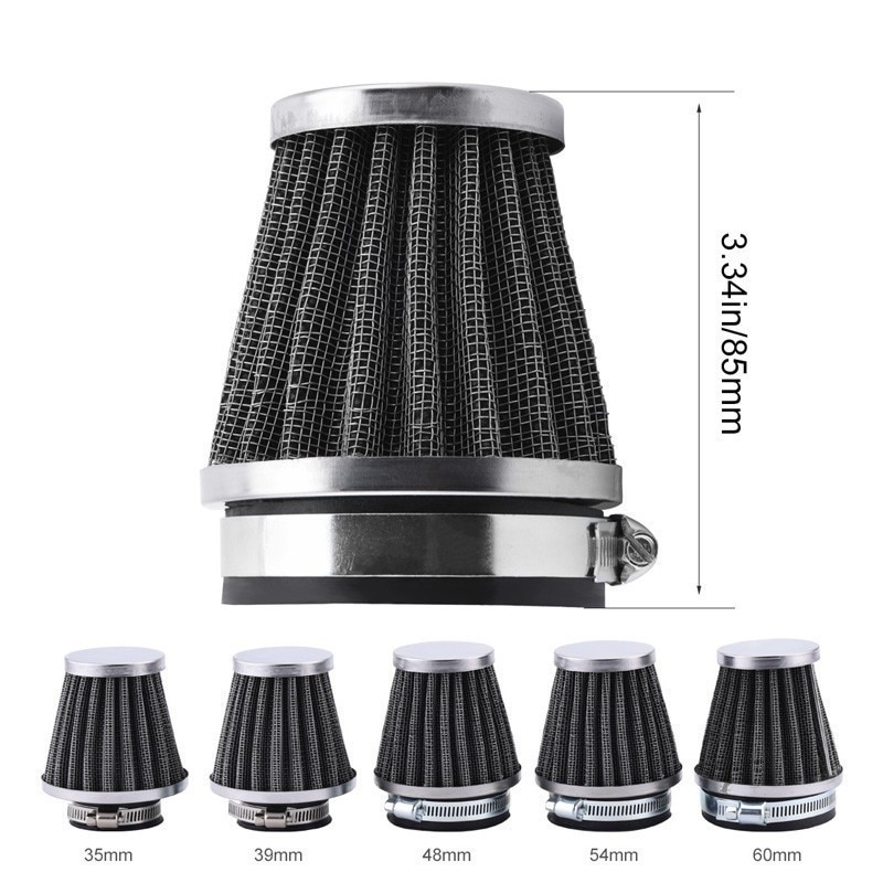 Universal 35/39/48/54/60mm Motorcycle Mushroom Head Air Filter Clamp On Air Filter Cleaner For Off-road ATV Quad Dirt Pit Bike