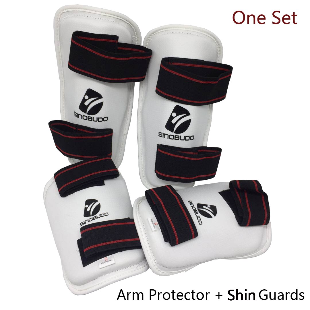 Adult Child Taekwondo Protector Arm Protector Shin Foot Guards Kickboxing WTF ITF Approved MMA Protection Material