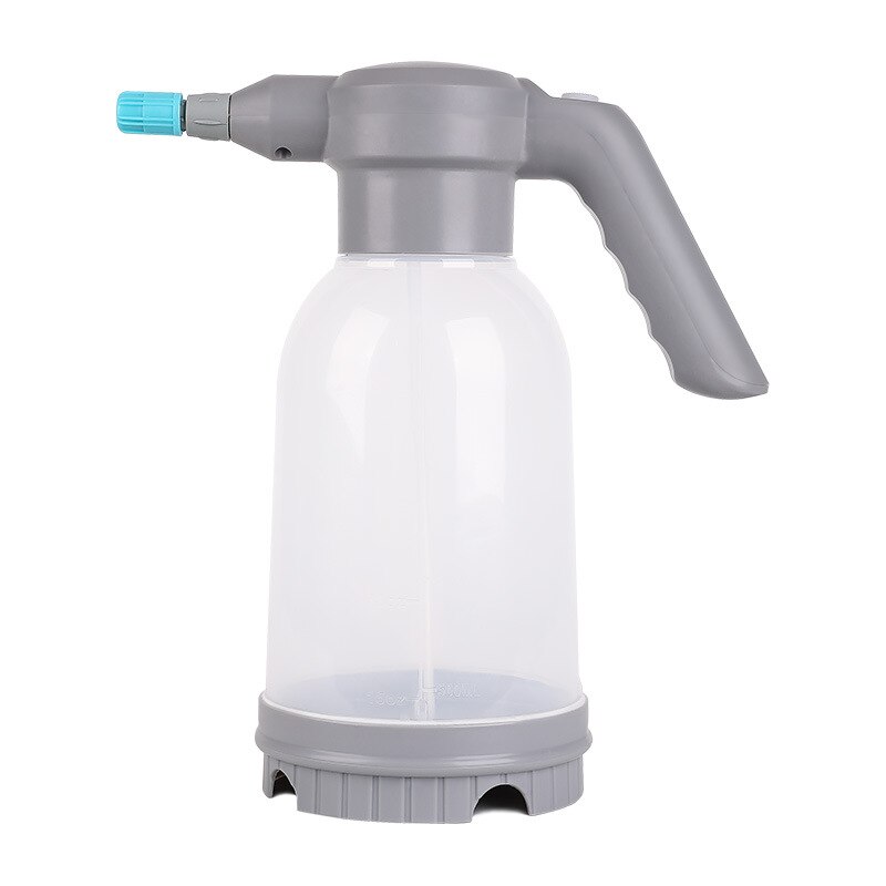 2L Electric Spray Bottle Home Gardening USB Rechargeable Automatic Watering Can Adjustable Nozzle Sprinkler Household Sprayer: Transparent Thicken