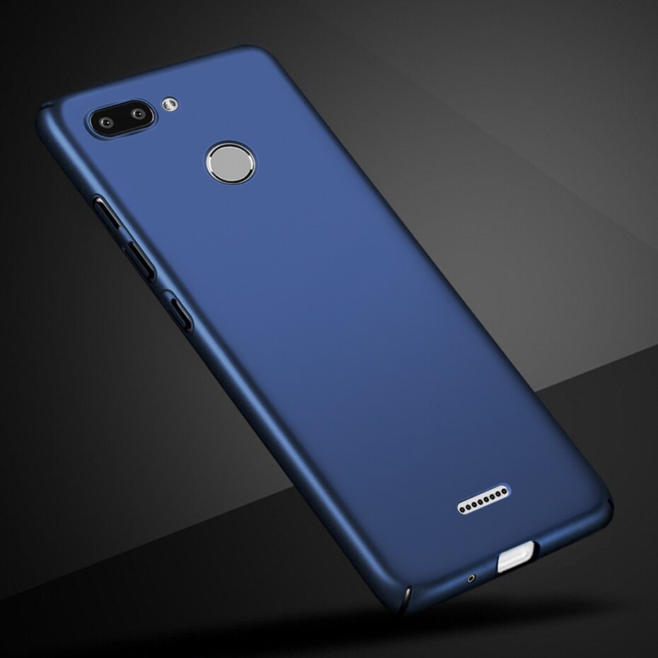 Per Funda Capa Xiaomi Redmi 6 Caso Per Caso Xiaomi Redmi 6A Caso Duro Posteriore Del Telefono Coque Per Xaomi Redmi6a Redmi6 redmi 6 6A caso Della Copertura: For Redmi 6A / Royal Blue