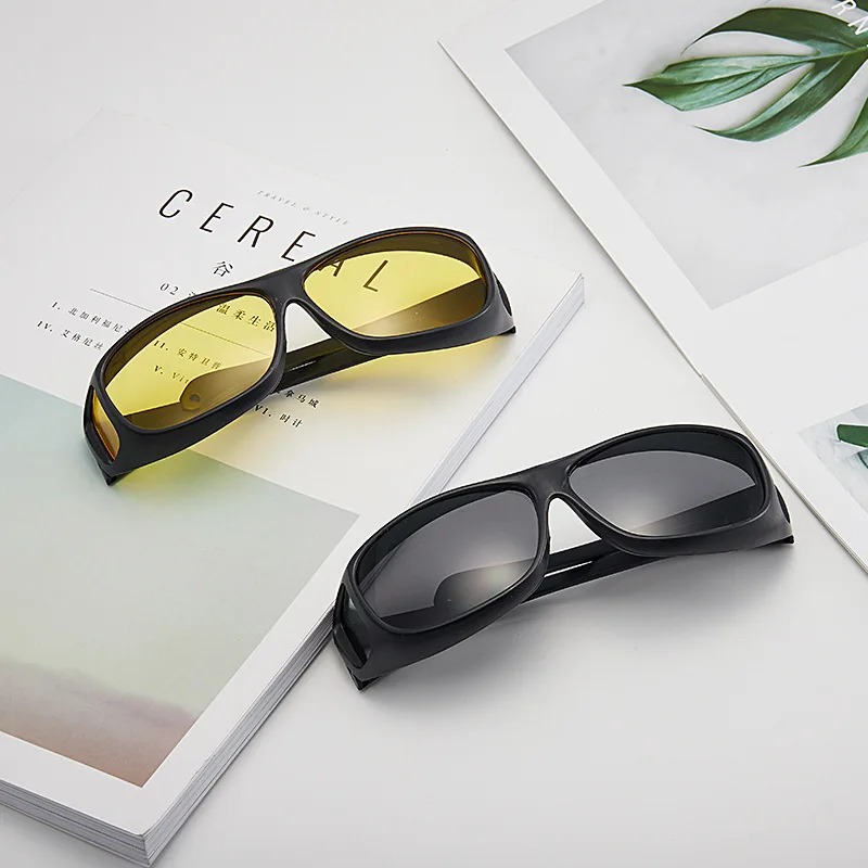 Anti-glare nachtzicht bestuurdersbril Mode zonnebril Fietsbril Nachtrijden Verbeterde lichtbril Auto-accessoires