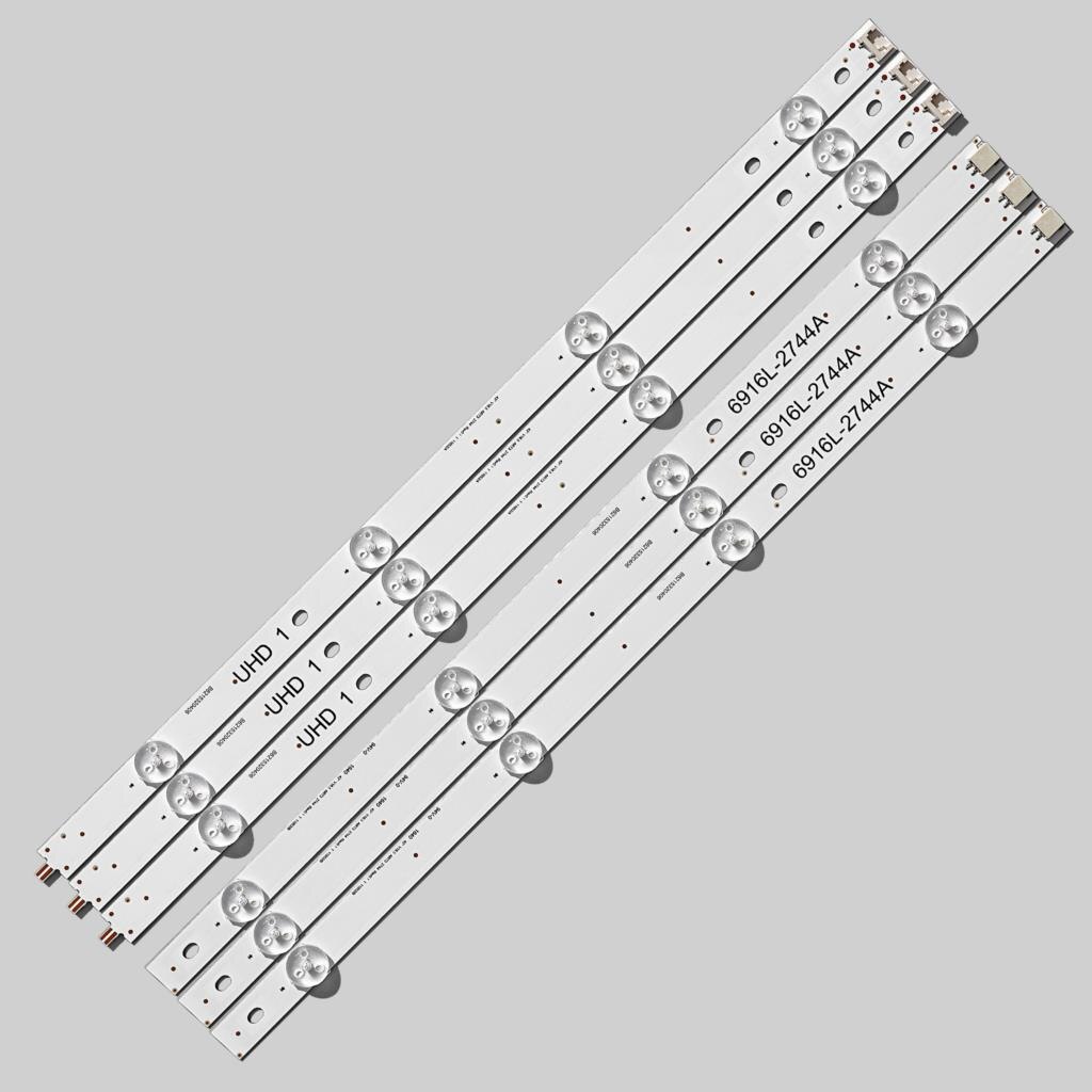 Led bakgrunnsbelysning stripe (3)  for  lg 43 lh 5100 43 lh 615v 43 lh 7500 43 lh 604v 43 lh 570v 43 lh 590v 43 lh 510v 43 lh 5700 43 lh 630v 43 lw 540s 43 lw 641h
