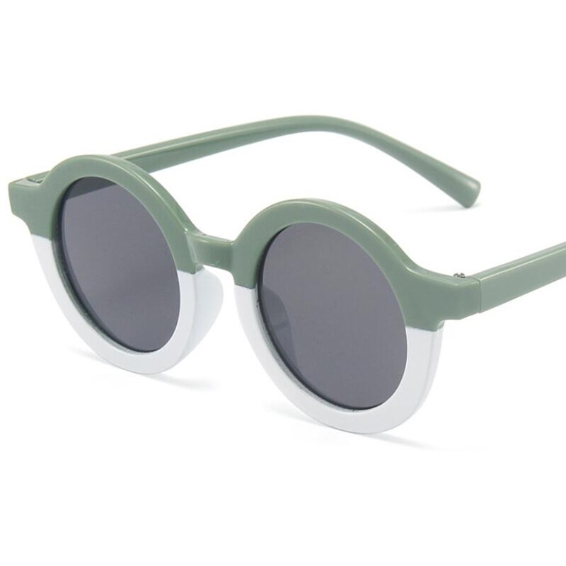 Gafas de sol redondas de leopardo para niños y niñas, anteojos de sol Retro bonitos para bebés, foto de calle al aire libre,: 5