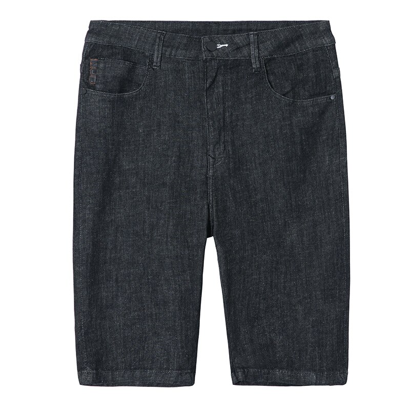 Pioneer camp denim shorts mænd mærketøj solid jean shorts mænd tynd sommer bermuda mand sort anz 803127: 33
