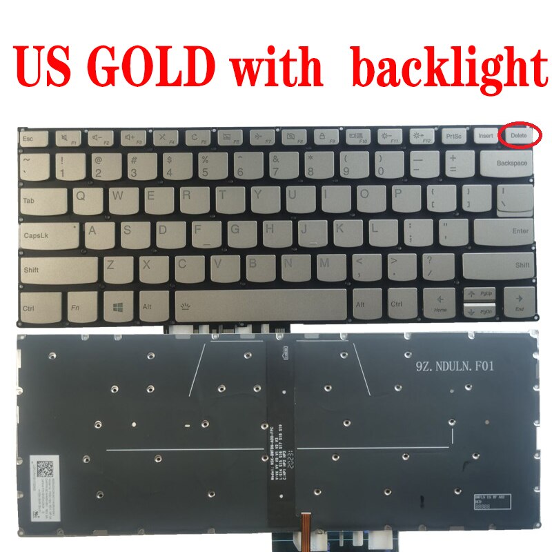 US/UK/SP/Spanish laptop keyboard for LENOVO Yoga C740-14 C740-14IML S740-14 C340-14 C340-14API ThinkBook 13s-IWL 13s-IML 14s-IWL