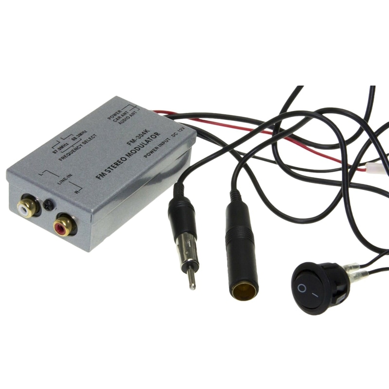 Modulador Fm Universal estéreo Mp3, Kabel antena automática, adaptador auxiliar de Cinch para Radio de coche