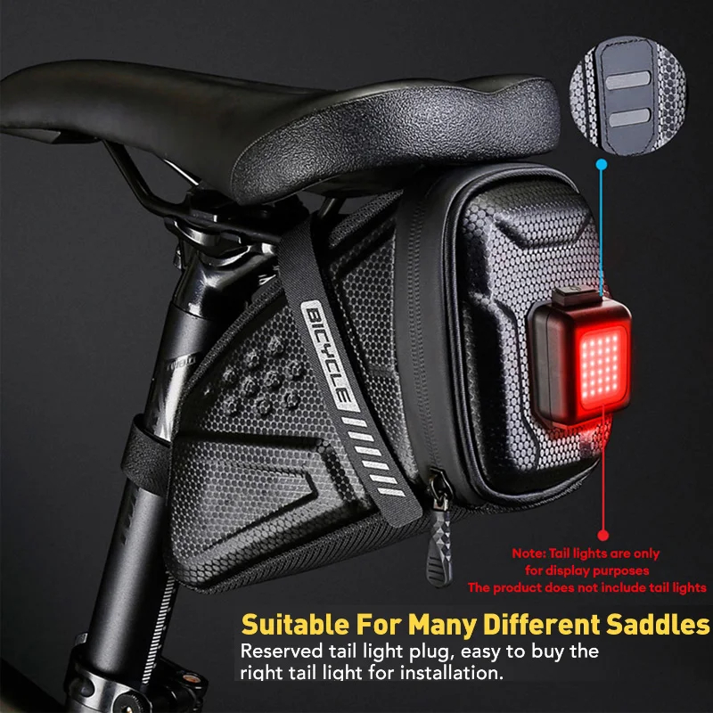 Waterdichte Fietszadeltas Mtb Racefiets Zadeltassen Reflecterende Gestreepte Fietsgereedschapshouder Tas Mtb Rijaccessoires