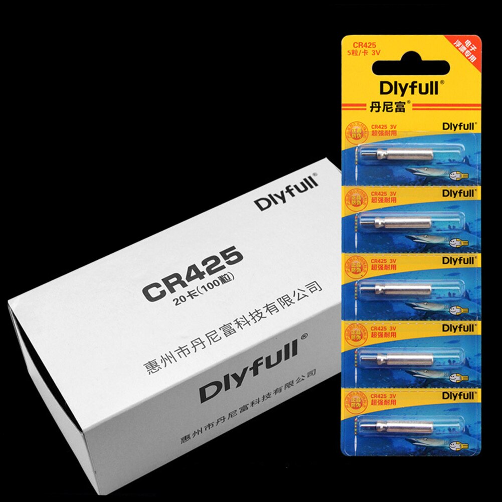 10 stücke CR311 CR322 CR425 CR435 Leucht Elektrische Batterie Angeln Schwimmt Lithium-Pin Batterie Angeln Werkzeuge Zubehör 3 Votage: CR425