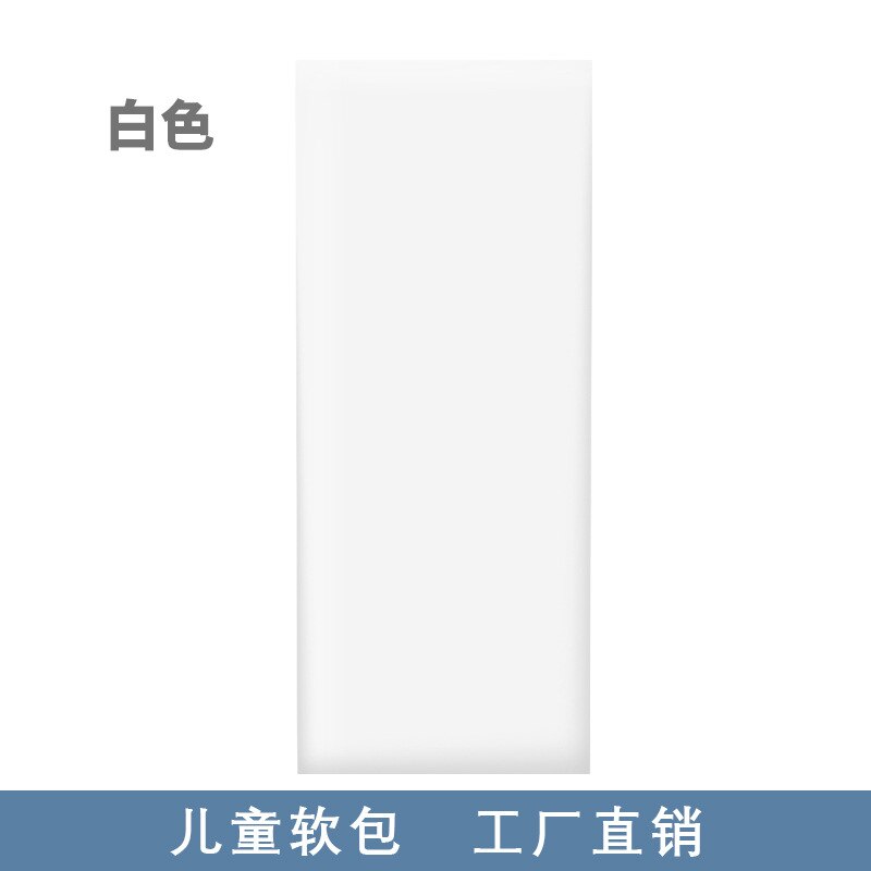 Cabecero de cama para habitación de bebés y niños, cabecera de Tatami, bolsa suave para cabecera, columna de pared de Taekwondo para guardería, anticolisión: Blanco
