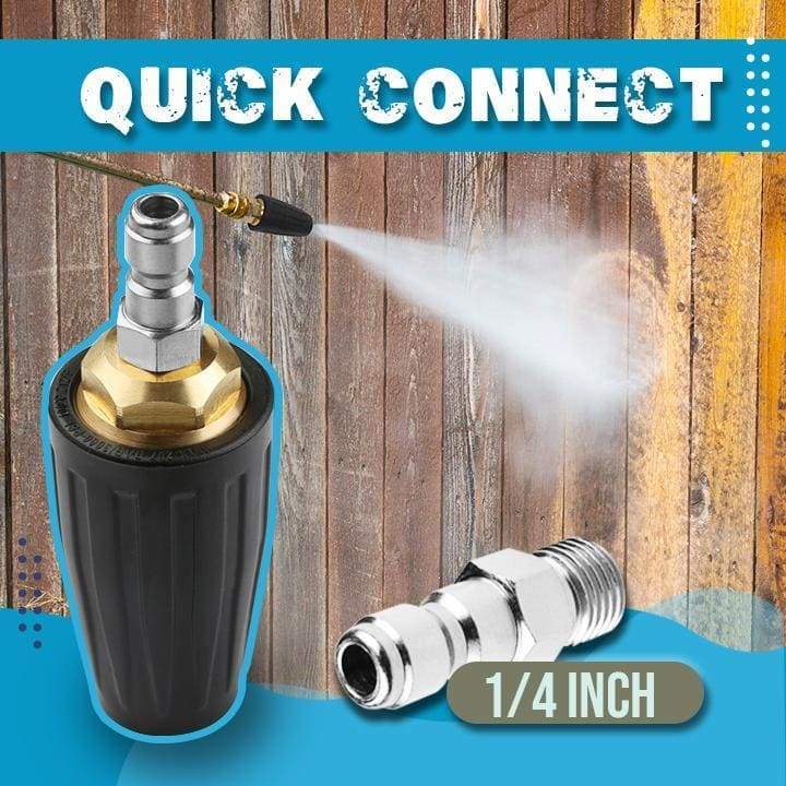Rotating Turbo Nozzle 1/4&quot; Quick Connect High Pressure Washer Cleaner Accessory 360 Degree Turbo Nozzle 4000 Psi