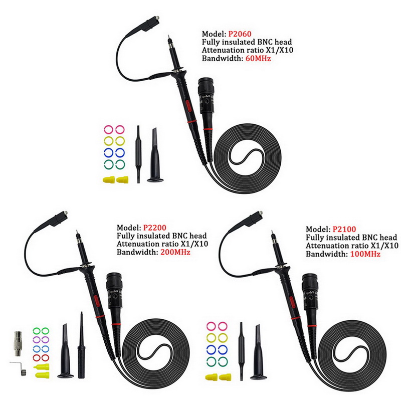 10:1 brand p2200 X1 / X10 200MHz oscilloscope probe oscilloscope probe probe