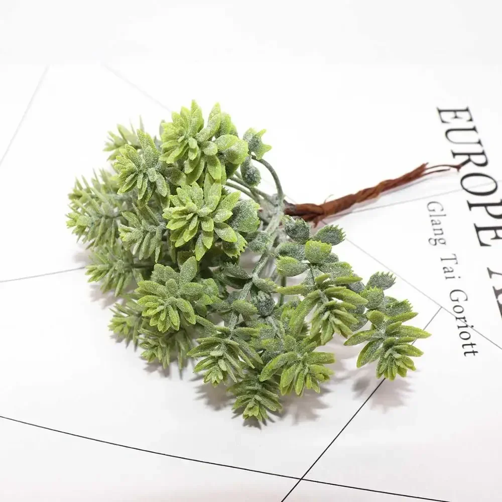 6 stücke/10 stücke Grün Kunststoff kiefer kegel vasen für Heimat Dekor hochzeit dekorative blumen kränze weihnachten Handwerk künstliche pflanzen