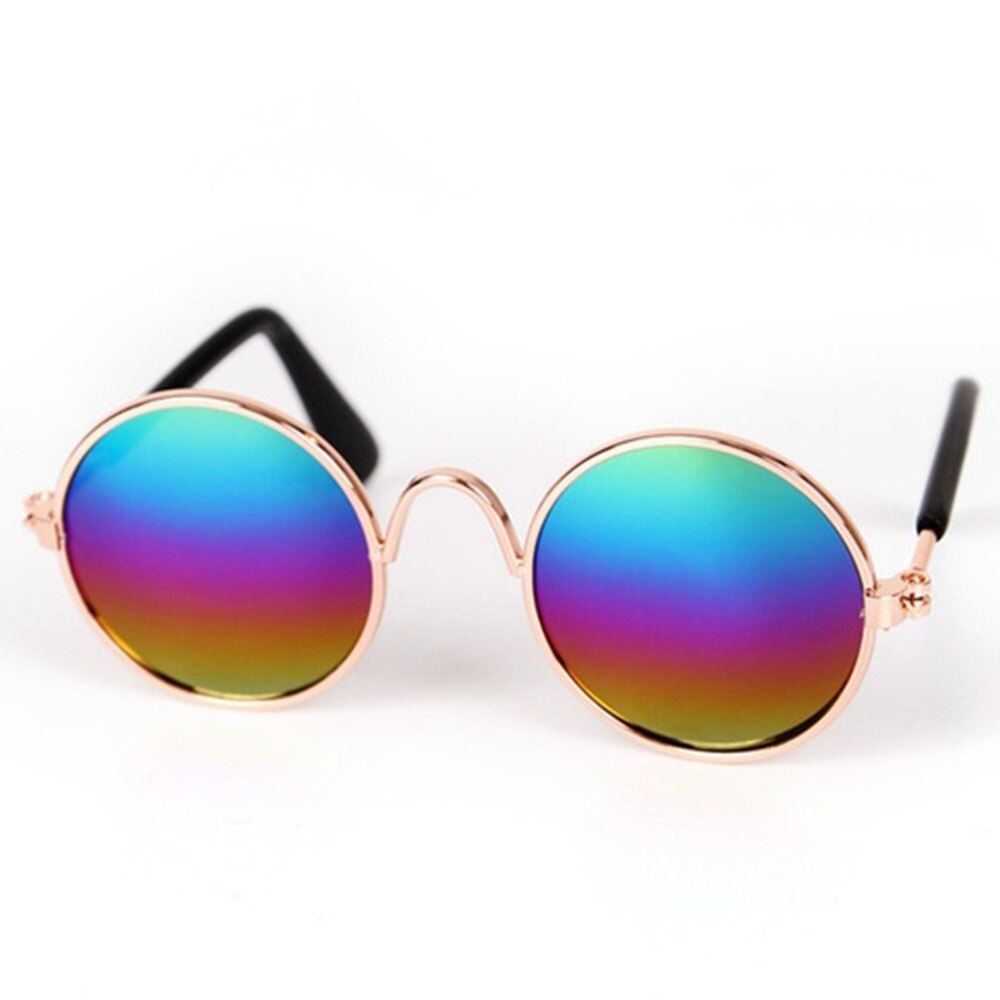 8cm Haustier Sonnenbrille Haustier Katze Hund Sonnenbrille UV Sonnenbrille Auge Schutz für Kleine Tiere: muticolor