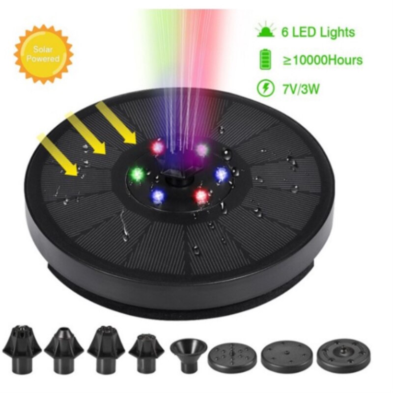 Garden Solar Fountain Suspended Outdoor Pool Water Floating Fountain Garden Pool Decoration Tool Garden Landscaping Gadgets