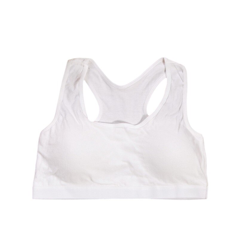Children Underwears Soft Cotton Teenage Girls Underwear Bras Sports Kids Puberty Girl Bra Young Students Sport Training Bra