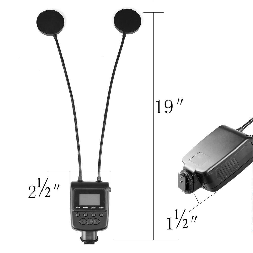Travor ML2D Flash Ring Led Macro Flash Speedlite Metalen Slang