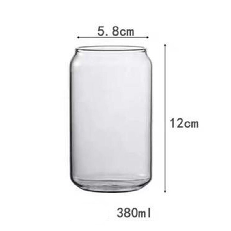 Glas Kopje Thee Sap Melk Beker Wijn Glas Drink Water Cup Hoge Borosilicaatglas Duurzaam Drinkware: glass mug 380ml