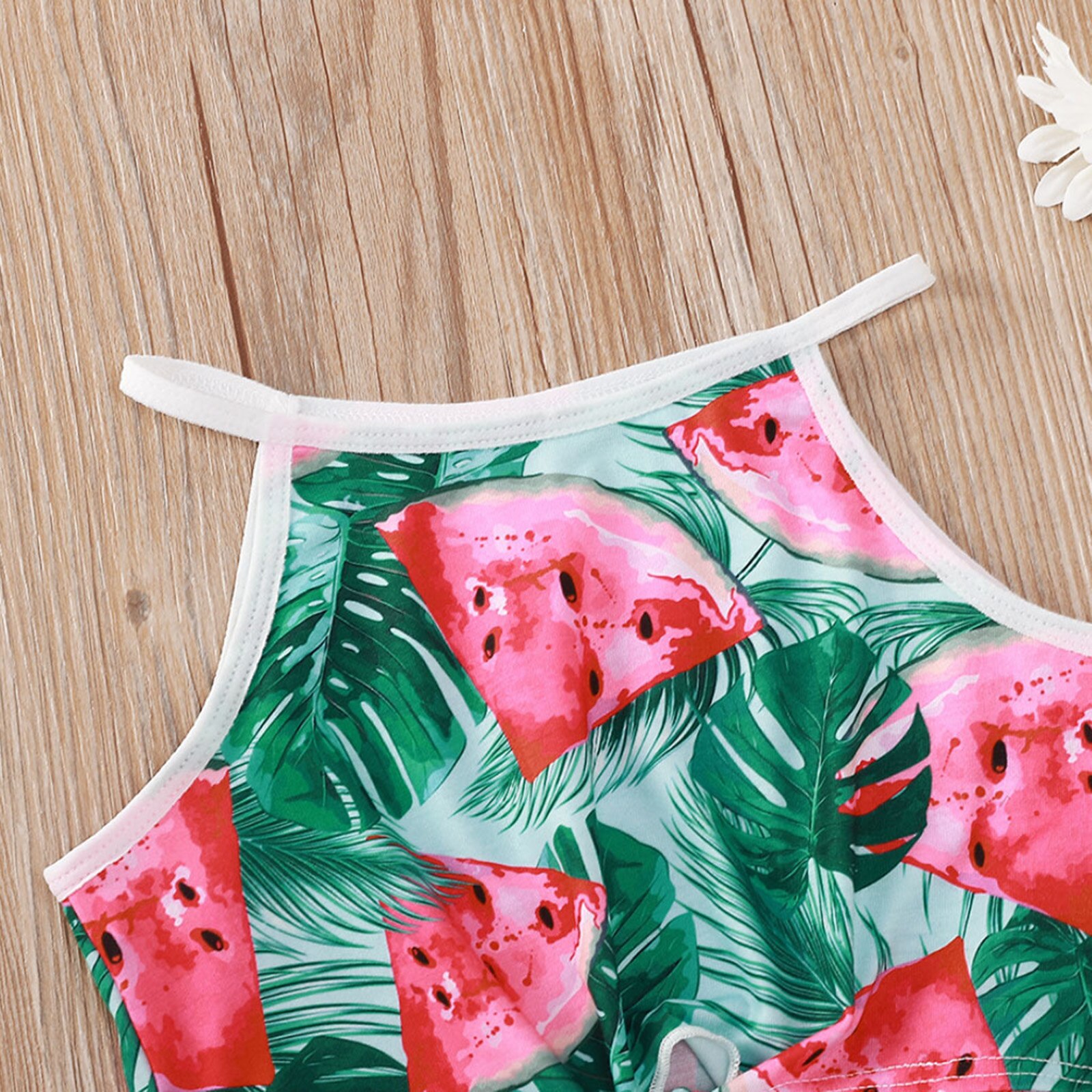 Kids Girls Exercise Sports Tracksuit Casual Dance Suit 2Pcs Outfits Summer Watermelon Print Cropped Vest Tops and Shorts Gym Set