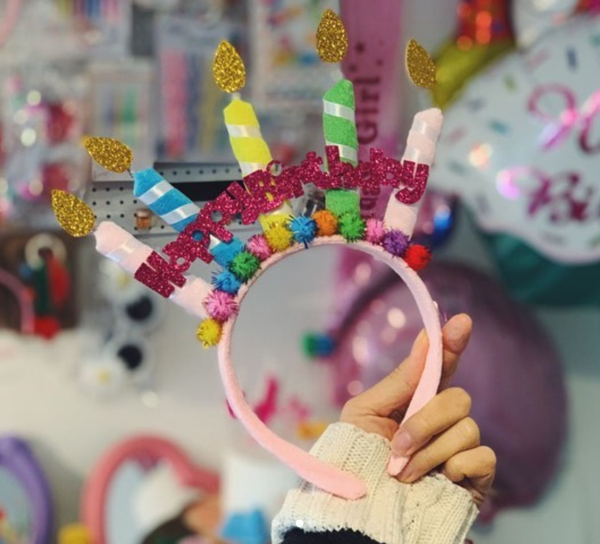 Verjaardagstaart Kaars Gelukkige Verjaardag Hoofdband Foto Props Partij Hoofdband Verjaardag Meisje Hoofdband Verjaardag Decoratie