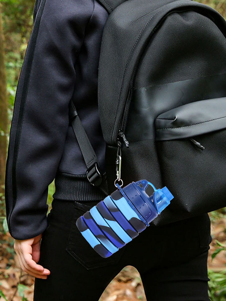 Faltbare Wasser Flasche Silikon Reise Tasse Teleskop Faltbare Trinken Tee Tasse Wiederverwendbare BPA FREI Silikon Wasser Flaschen